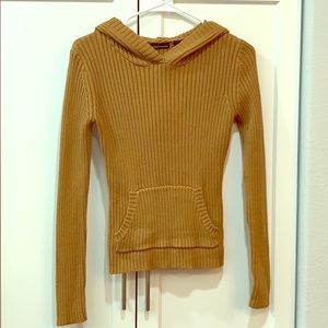 Camel brown hooded sweater - Size XS